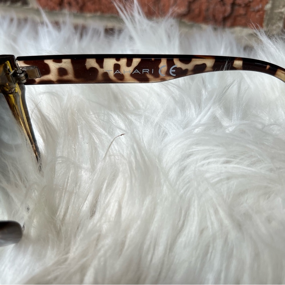 Tortoiseshell Large Square Cat Eye Sunglasses - image 3